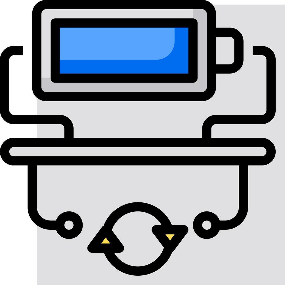 A computer with a monitor and a keyboard vector