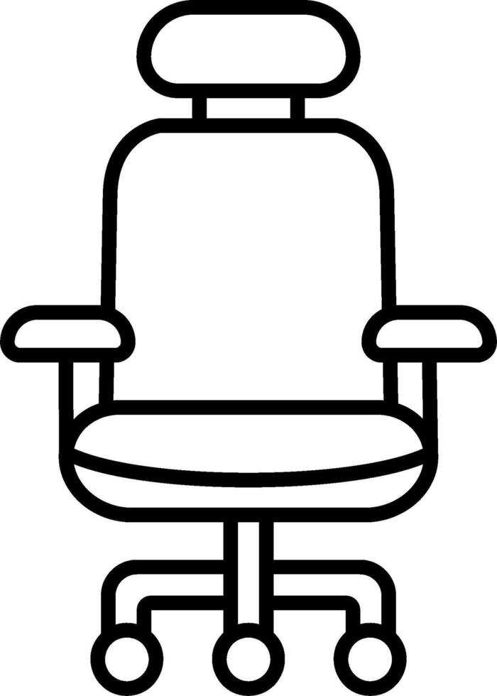 Office chair icon vector