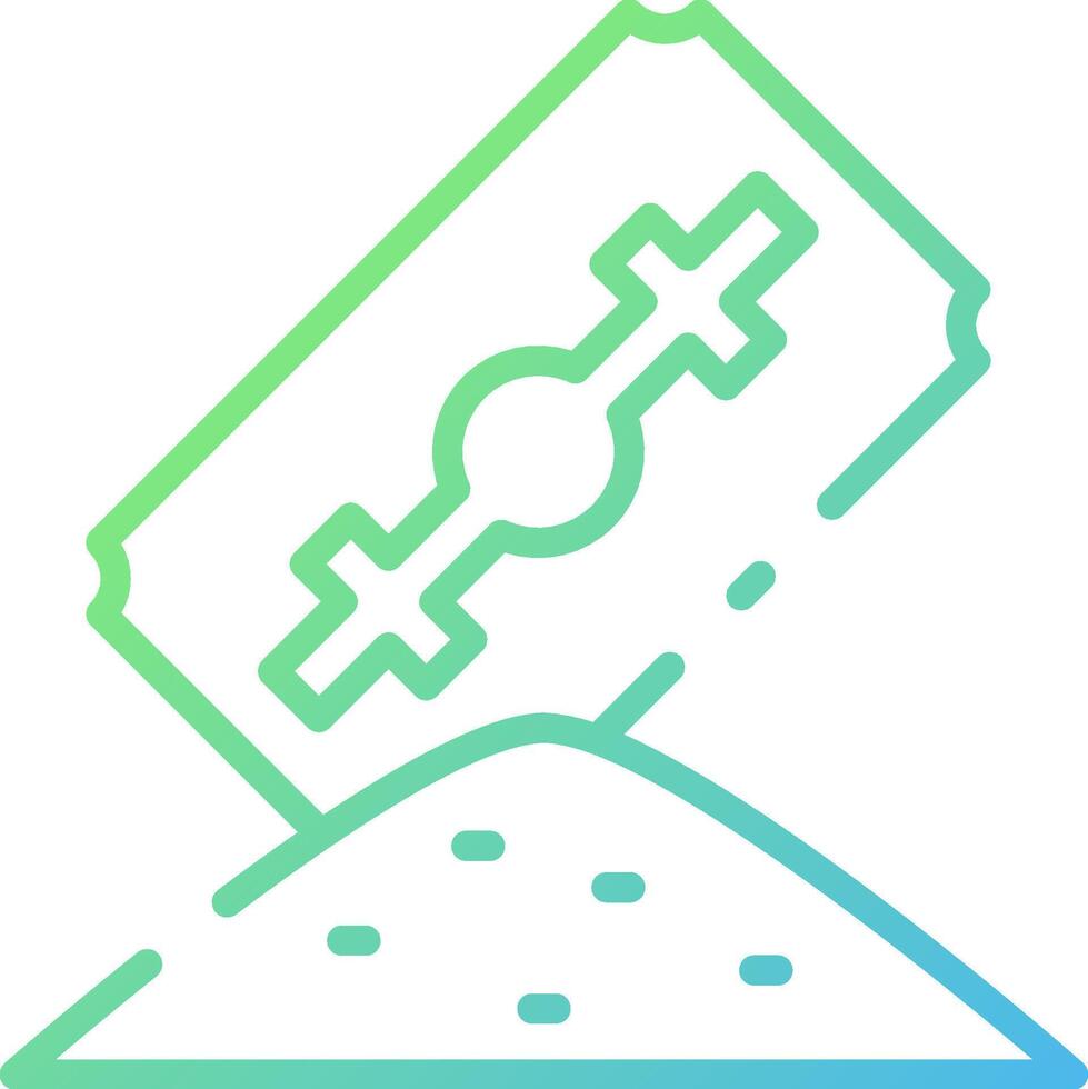 A ticket with a cross on it vector