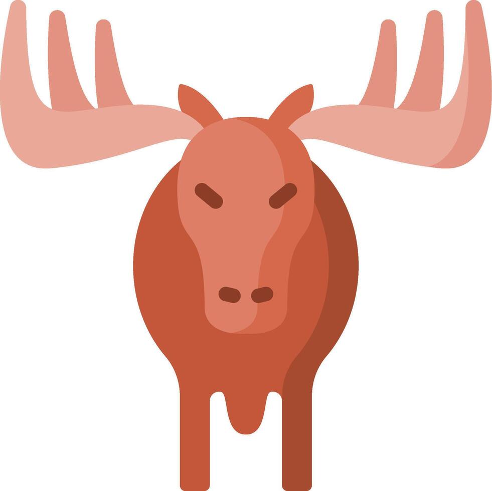 Moose head icon illustration vector