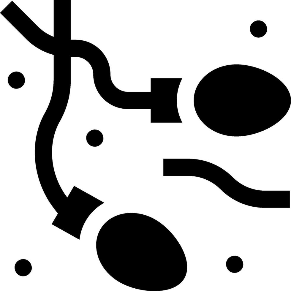 A black and white illustration of a pair of wires vector