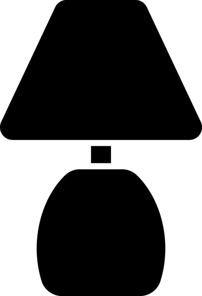 A black and white lamp with a white background vector