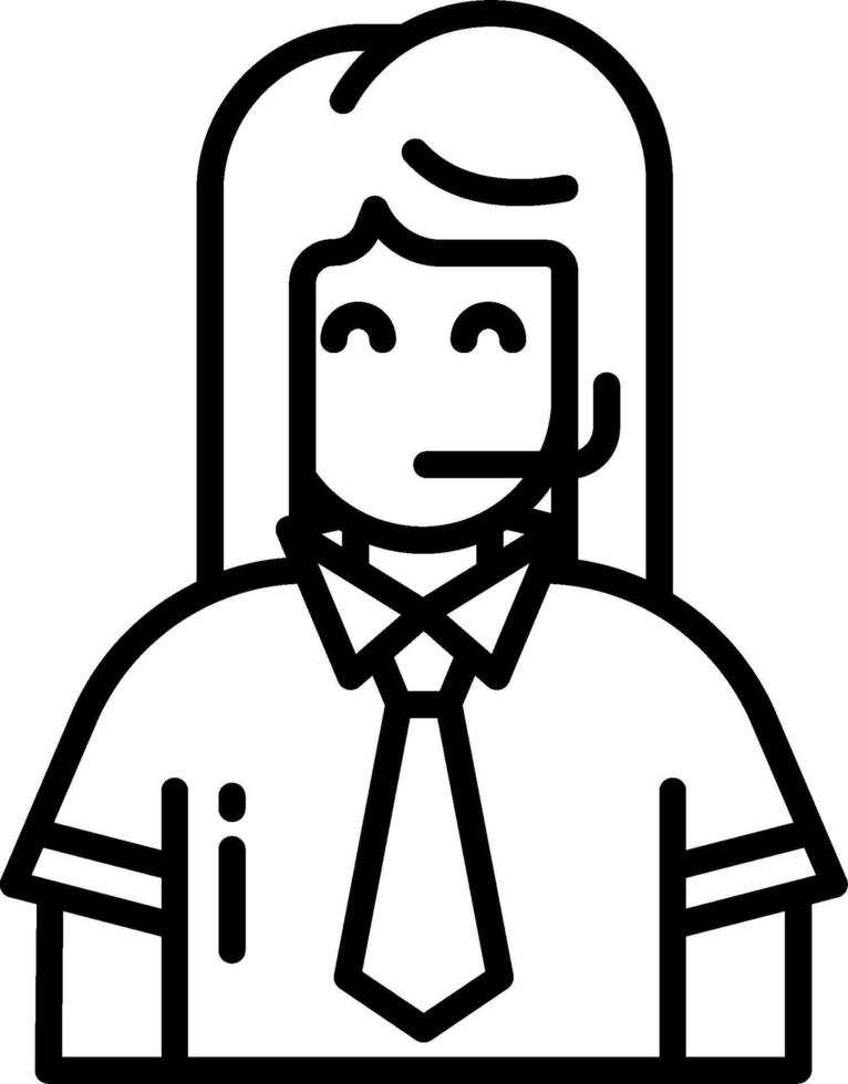 A woman in a tie and shirt with a phone vector