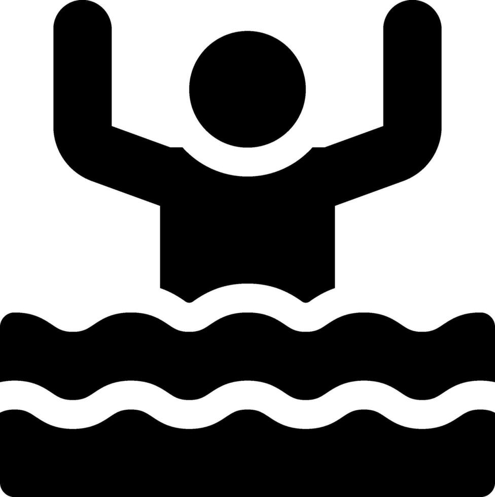 Swimming pool icon vector