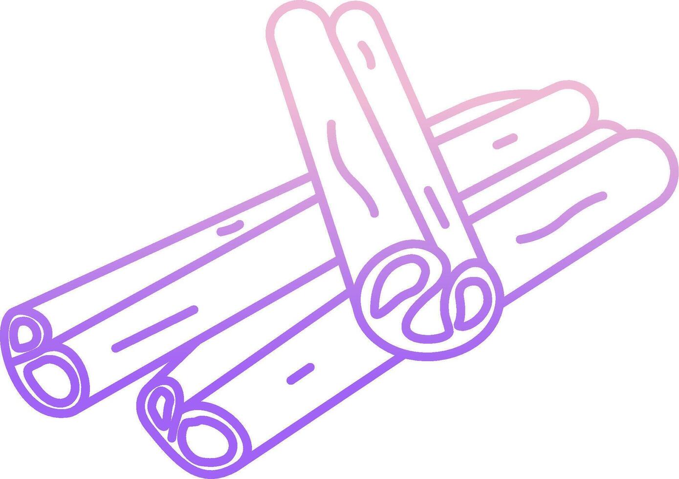 Cinnamon sticks on a white background vector