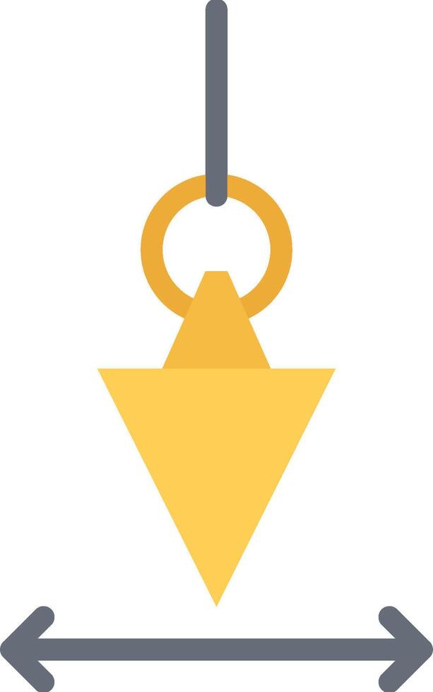 A yellow triangle with an arrow pointing to it vector
