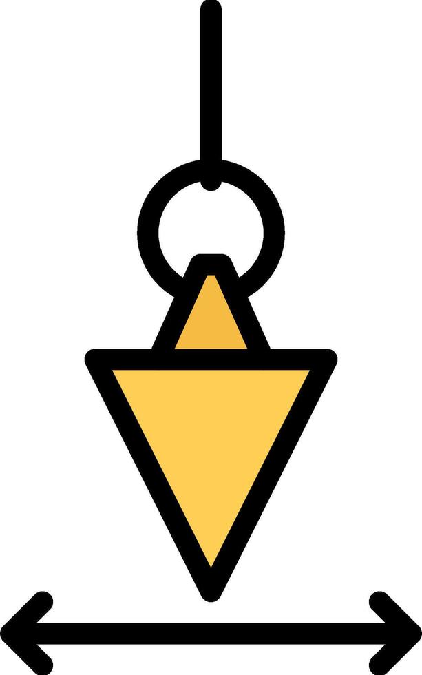 A yellow triangle with an arrow pointing to it vector