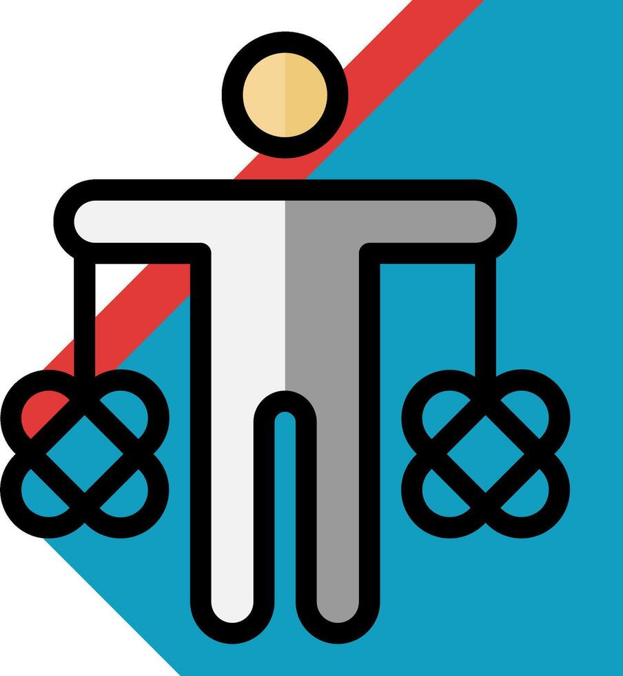 A man holding two balls in his hands vector