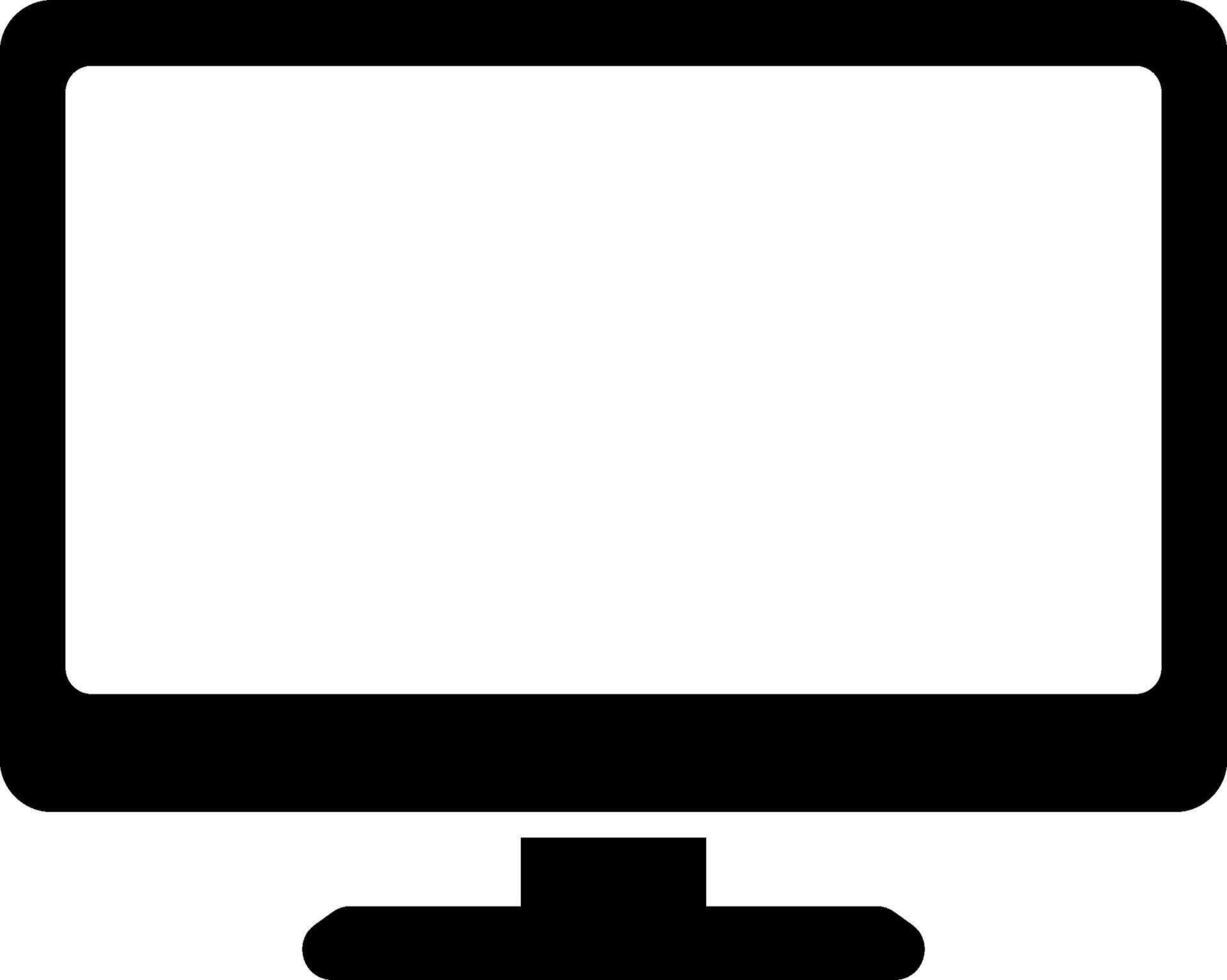Computer monitor clipart vector