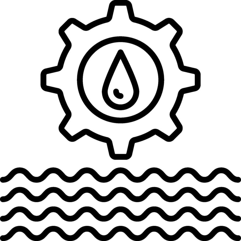 Water supply icon vector