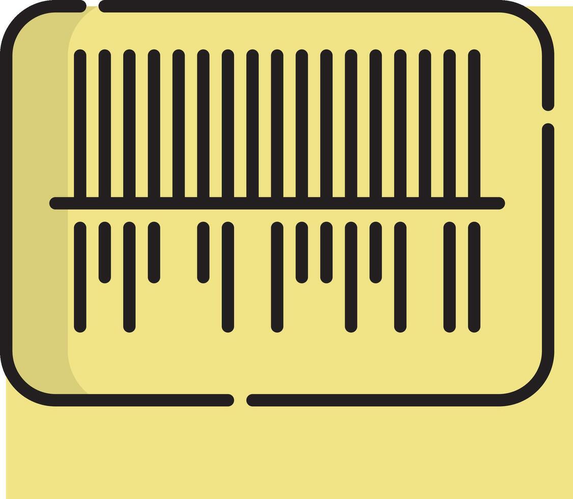 A barber's comb icon on a white background vector