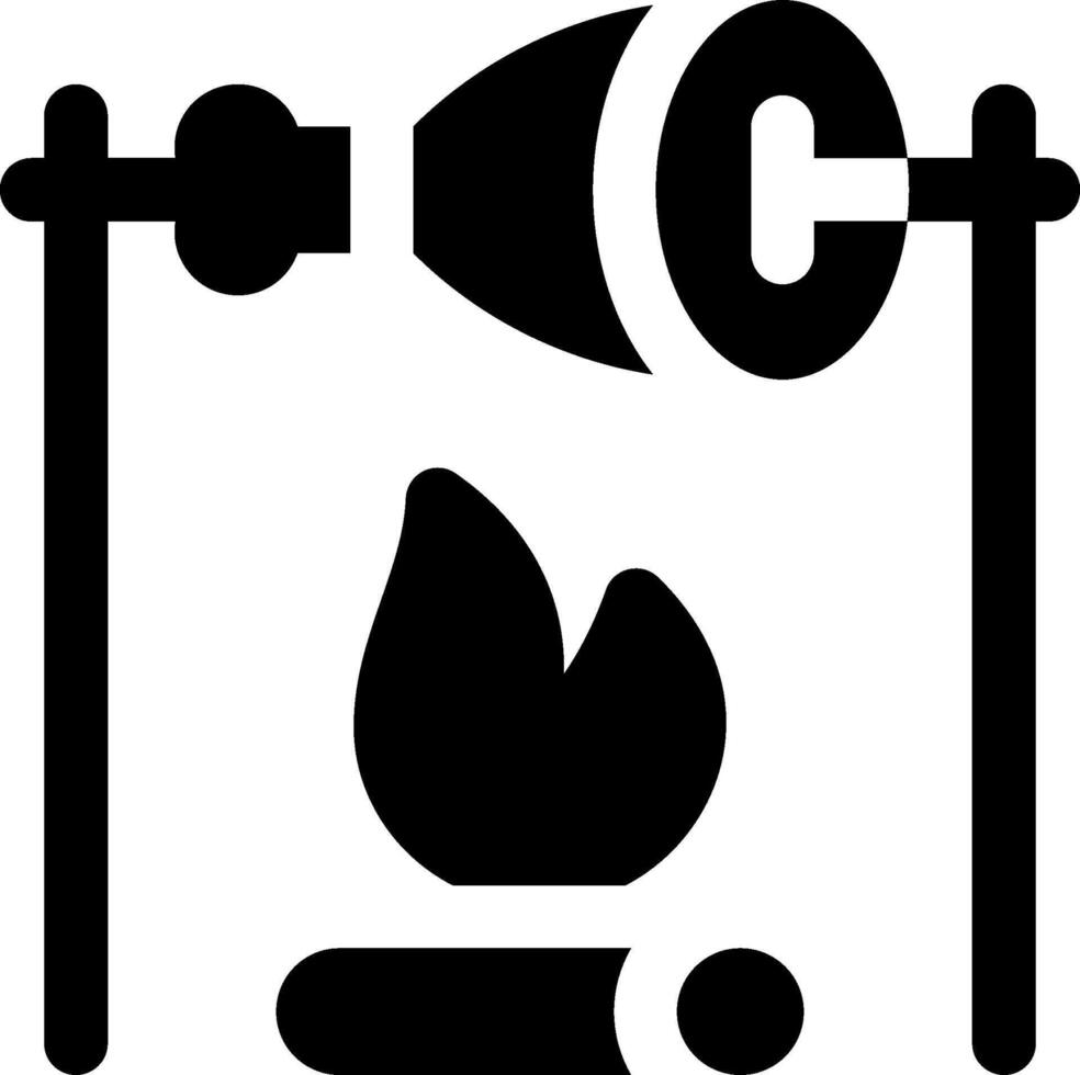 Campfire illustration design vector