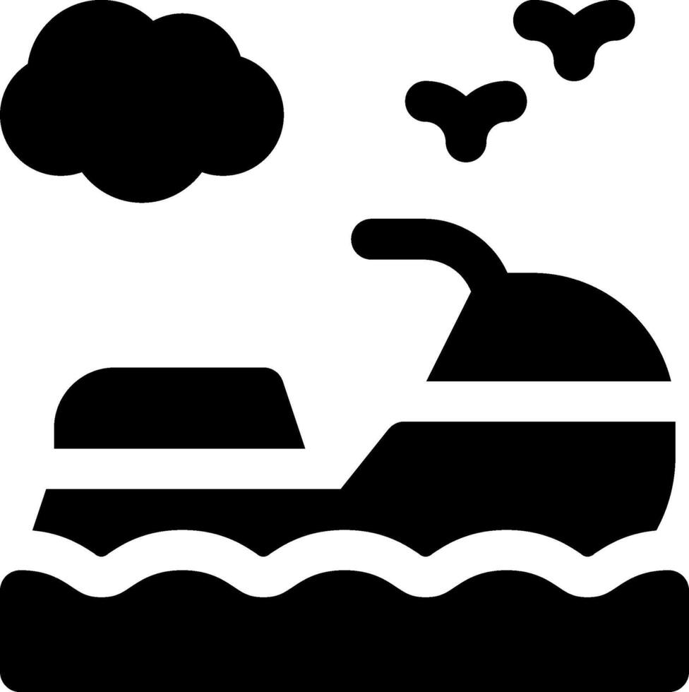Jet ski icon vector