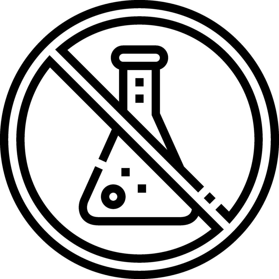 No science lab flask icon vector