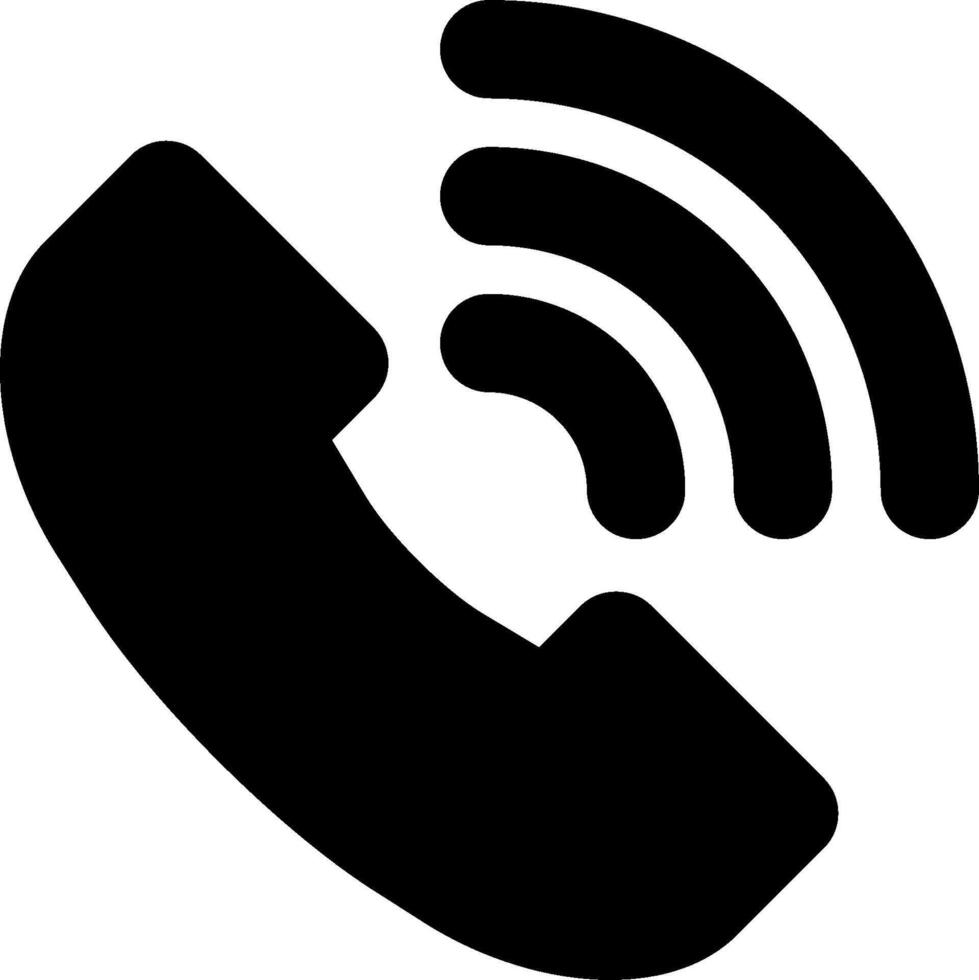 Phone icon with a phone receiver and a phone icon vector