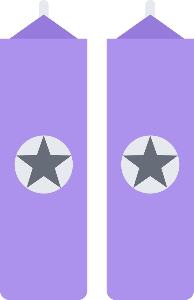 Two purple cans with a star on the top vector