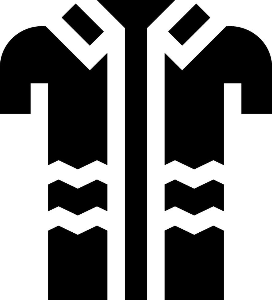 A black and white image of a shirt vector