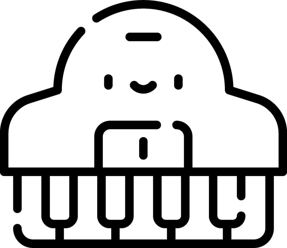 A black and white image of a keyboard vector