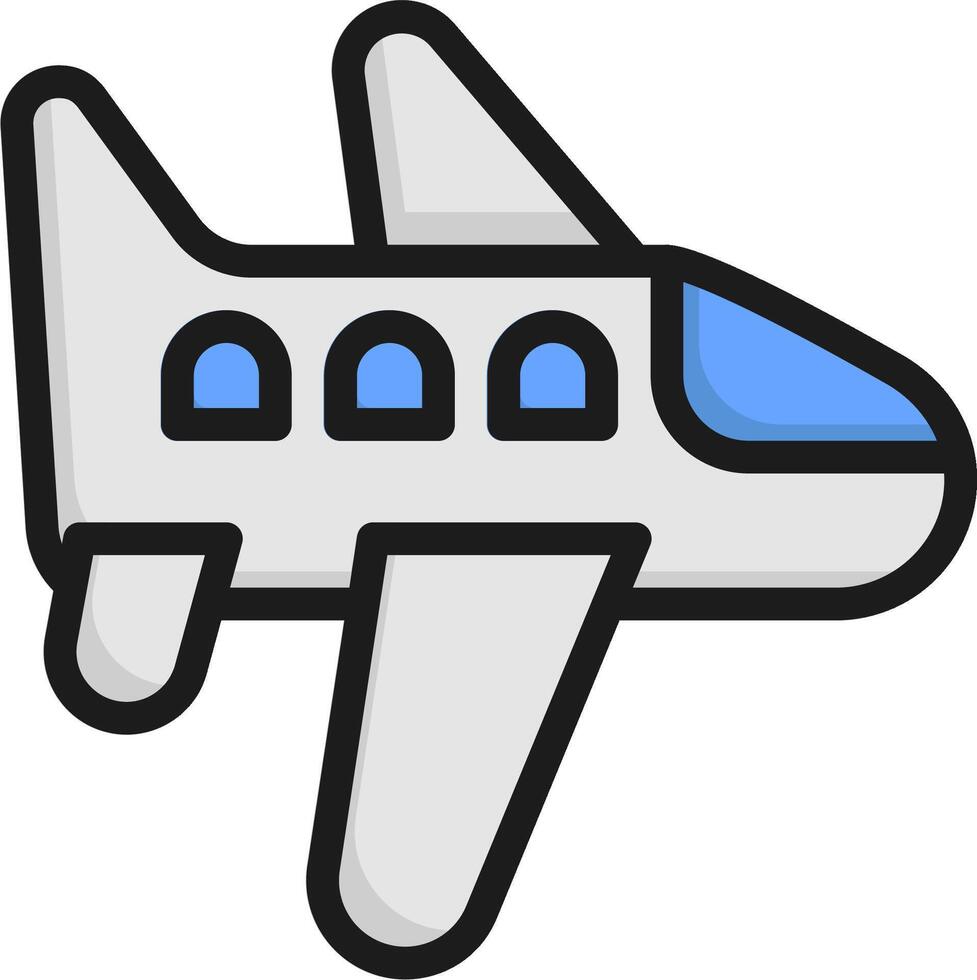 Airplane icon illustration vector