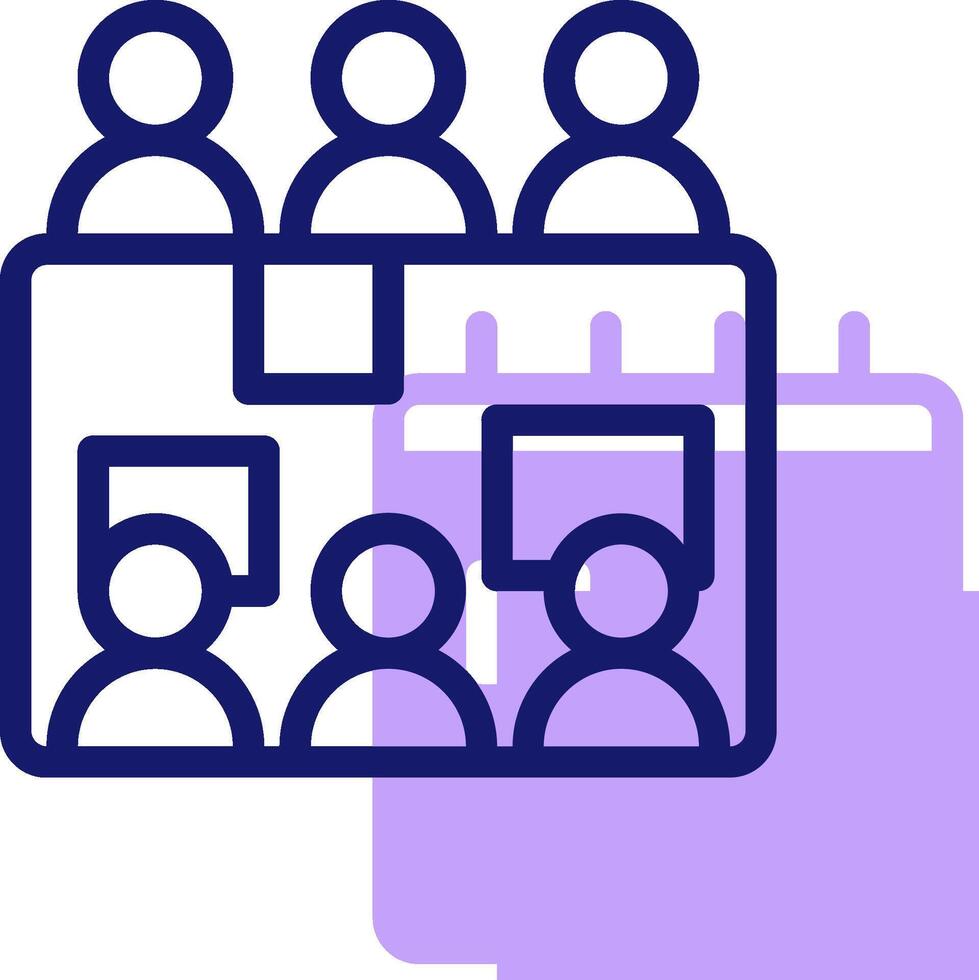 A group of people are sitting around a table vector