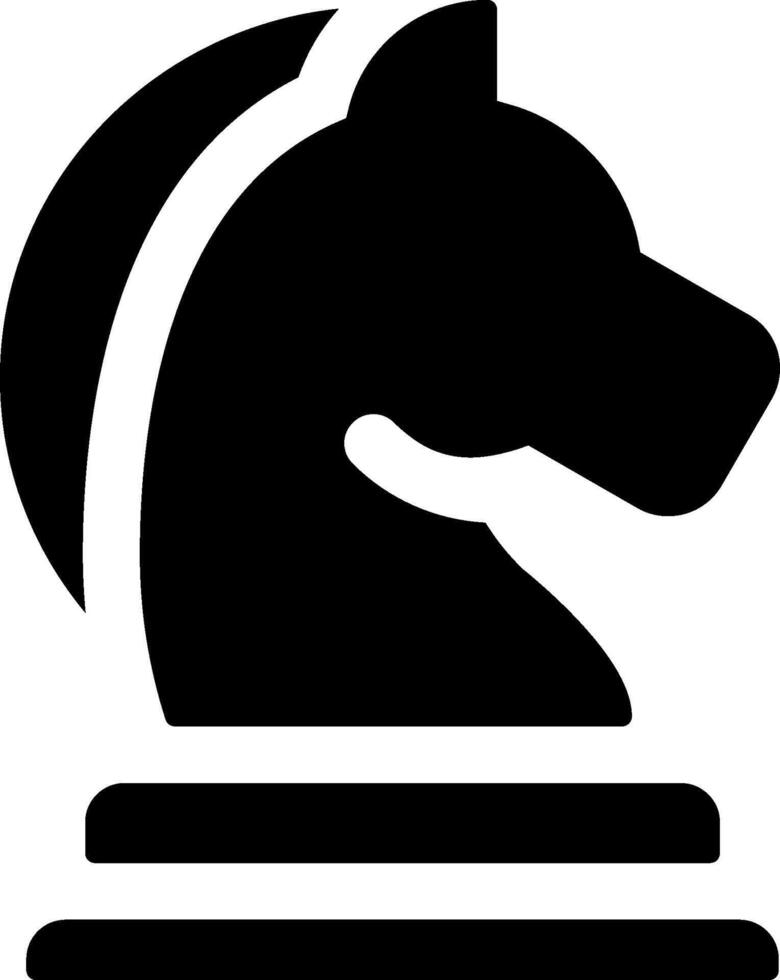 A black and white silhouette of a horse head vector