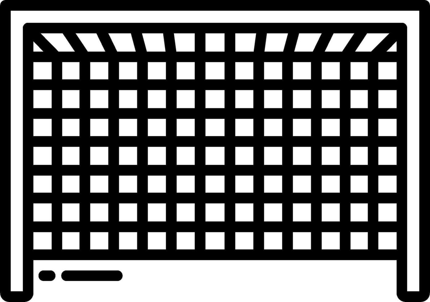A black and white illustration of a net vector