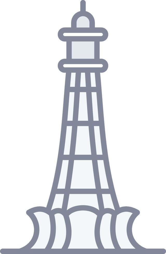 A lighthouse icon on a white background vector