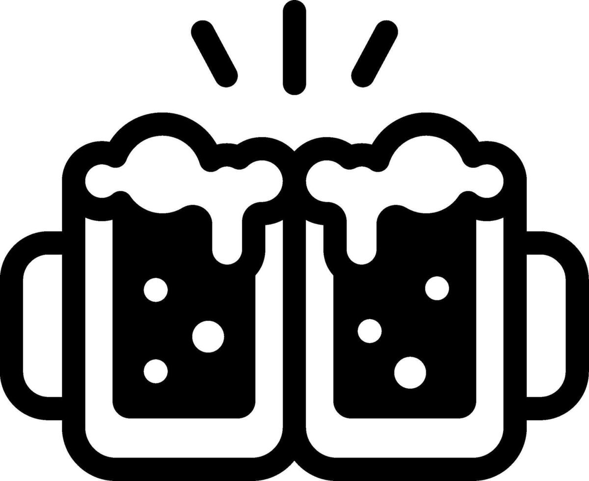 Beer icon with a light shining on it vector