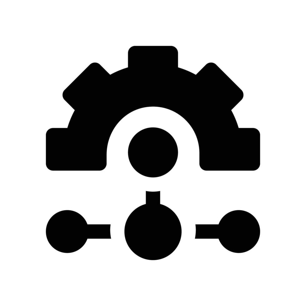 process icon. glyph icon for your website, mobile, presentation, and logo design. vector