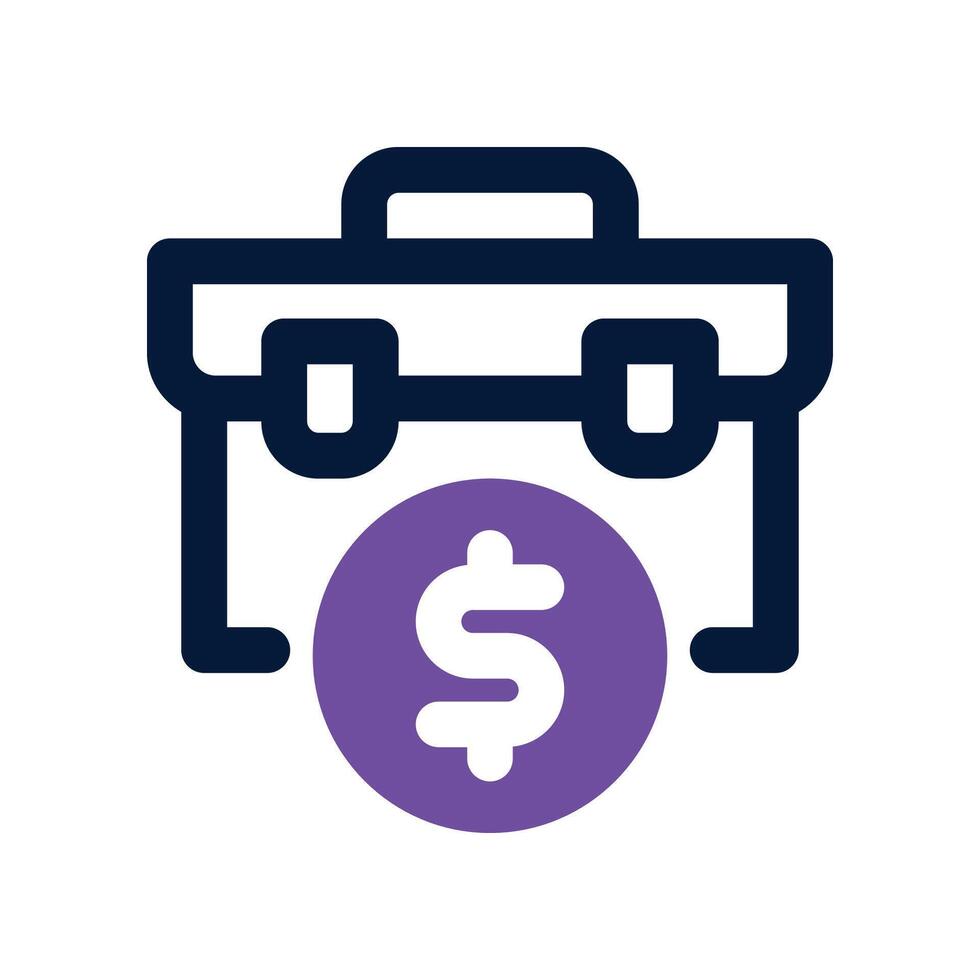 business icon. dual tone icon for your website, mobile, presentation, and logo design. vector