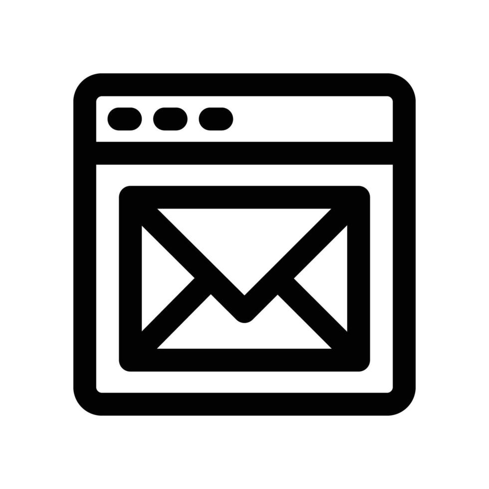 email icon. line icon for your website, mobile, presentation, and logo design. vector