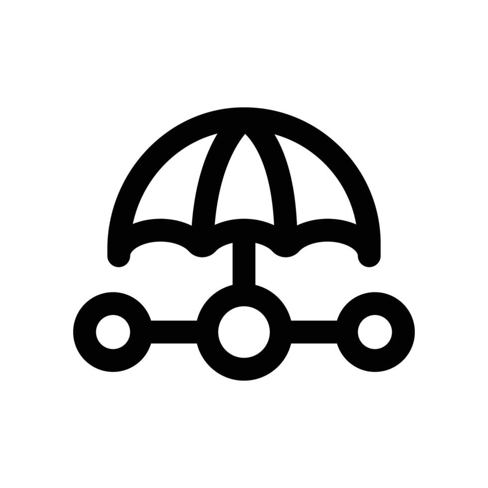 risk management icon. line icon for your website, mobile, presentation, and logo design. vector