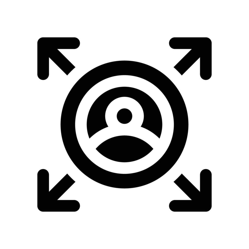 decision making icon. glyph icon for your website, mobile, presentation, and logo design. vector