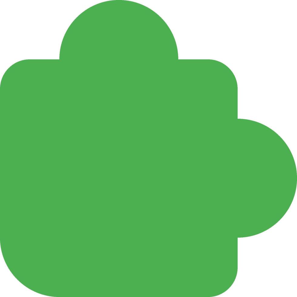A green hand holding a leaf vector
