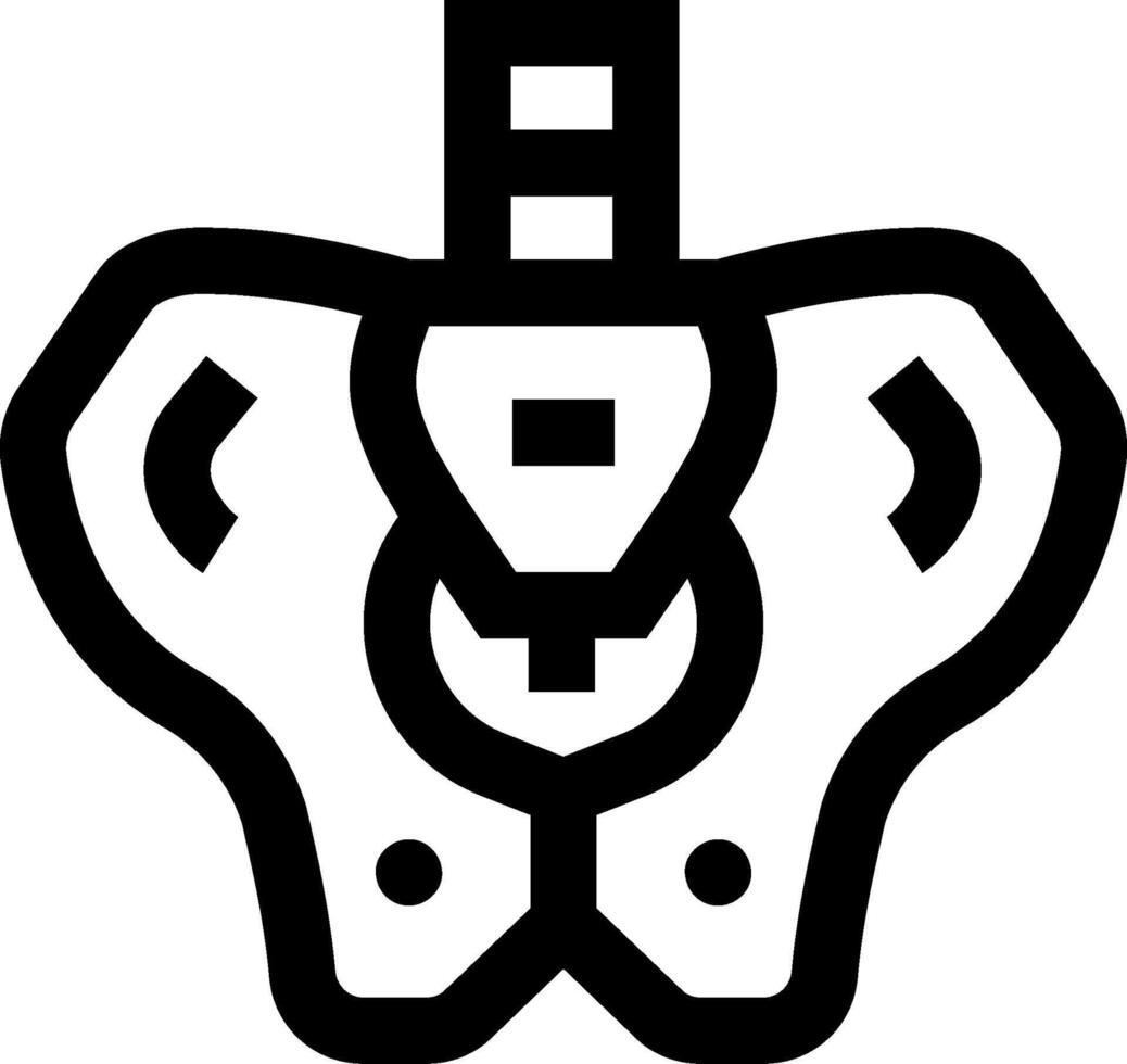A black and white icon of a human head vector
