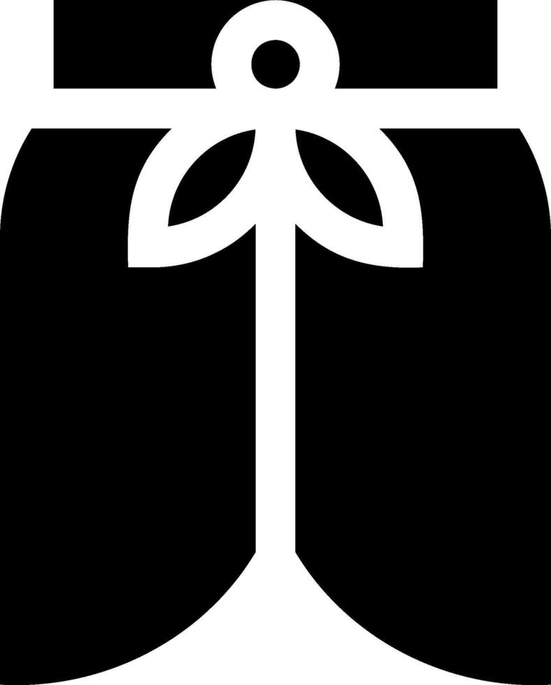A black and white image of a pair of pants vector