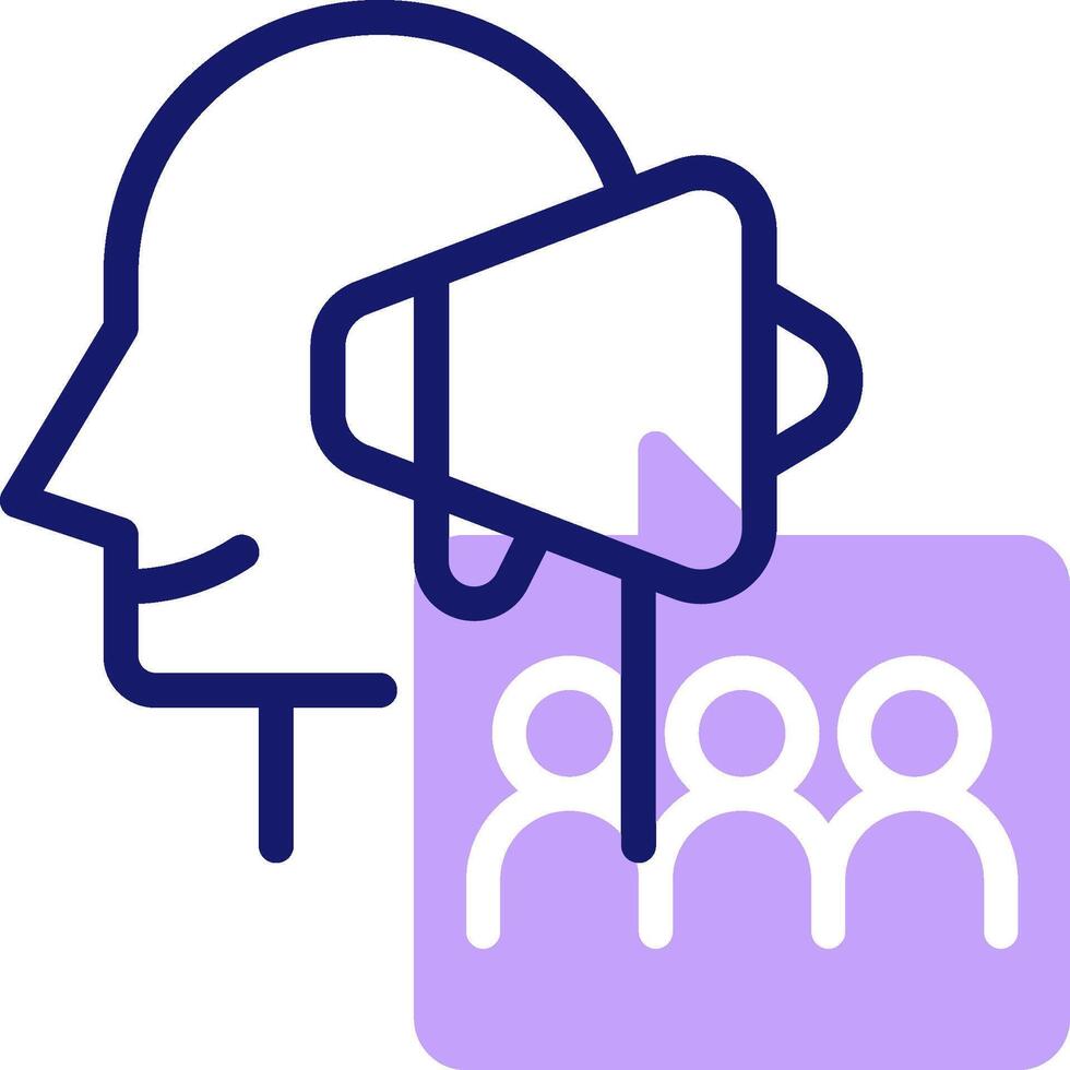 A person with a microphone and a person with a microphone vector