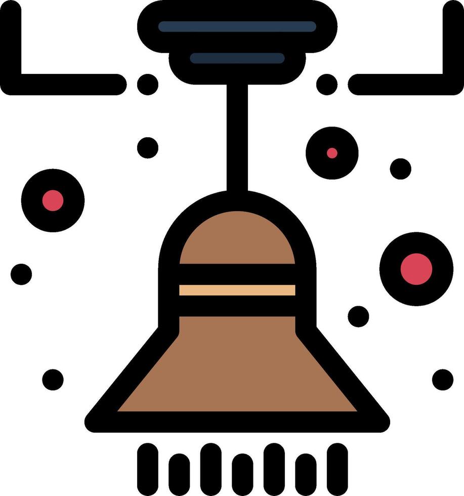 A ceiling fan with a light bulb and a light bulb vector