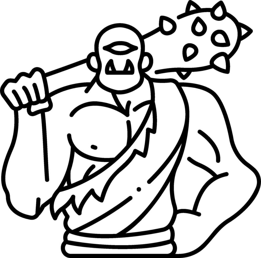 A cartoon character holding a baseball bat vector