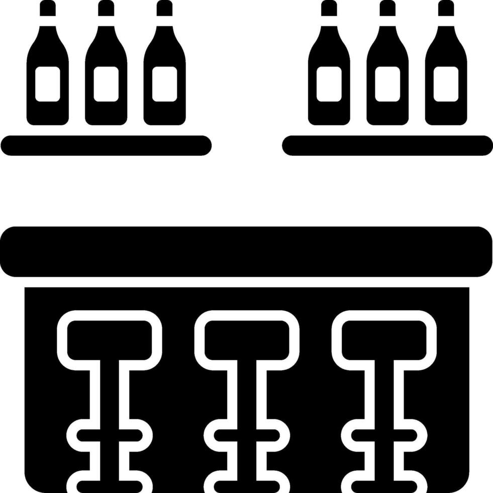 Bar counter icon vector