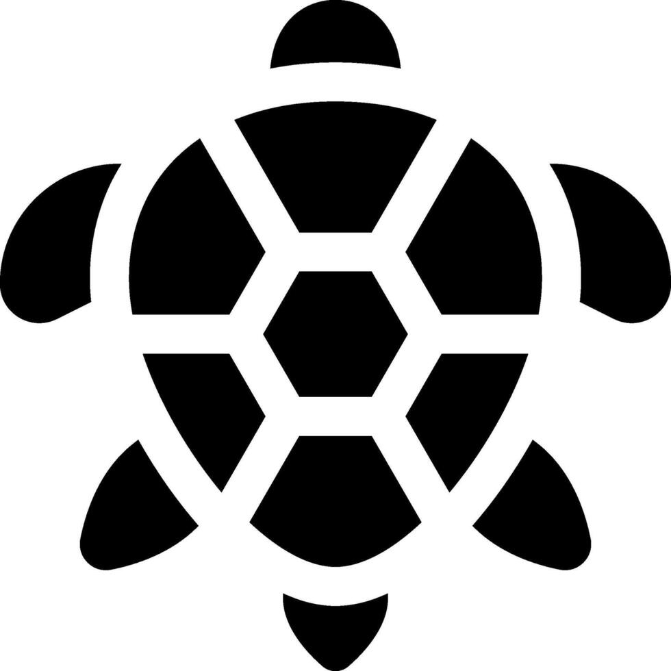 A turtle silhouette on a white background vector