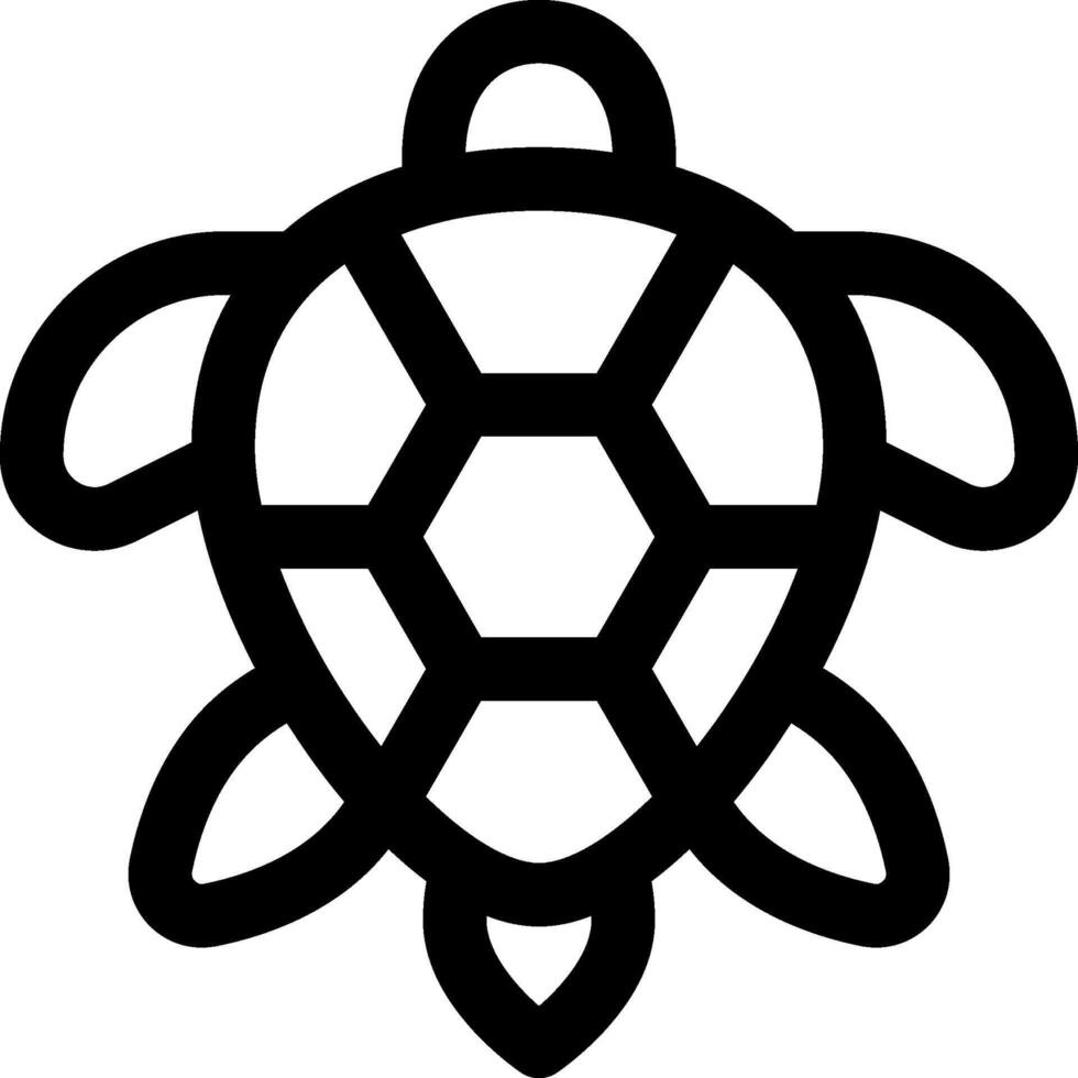 A turtle icon on a white background vector