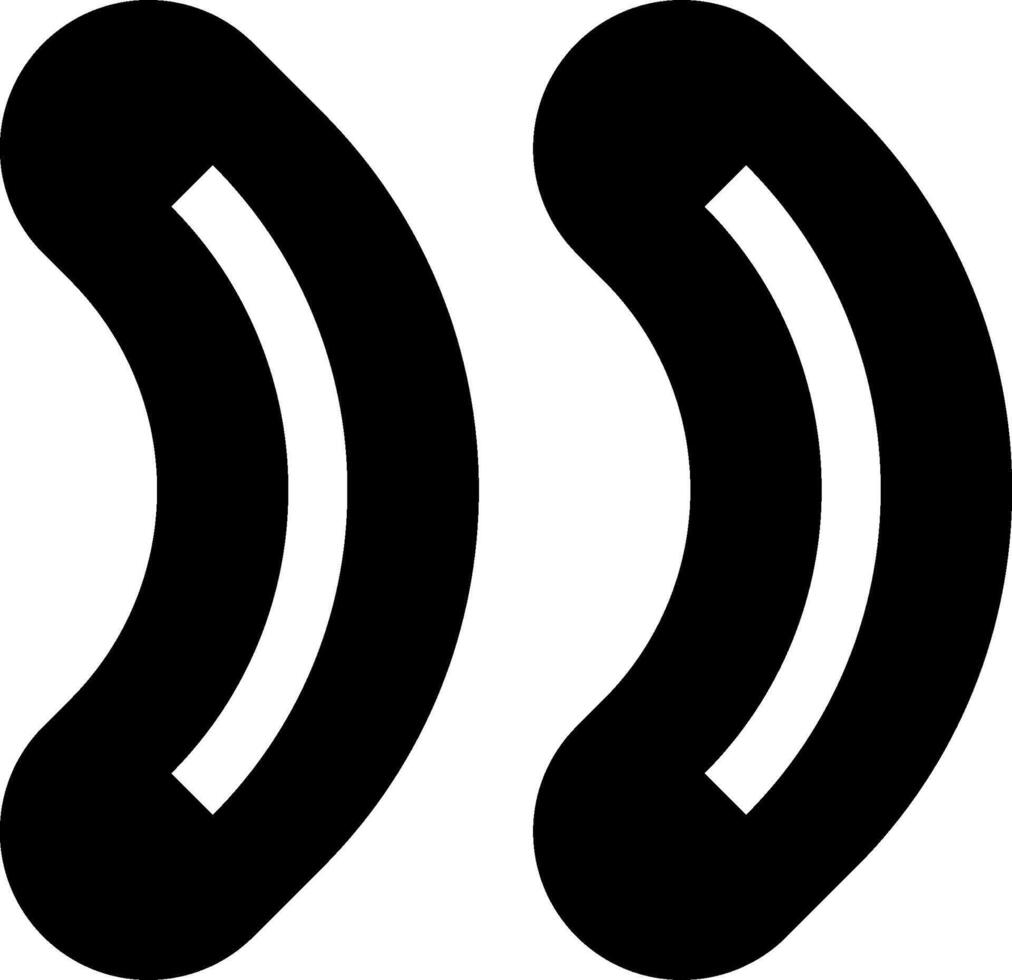Two black and white speech bubbles with a single word vector
