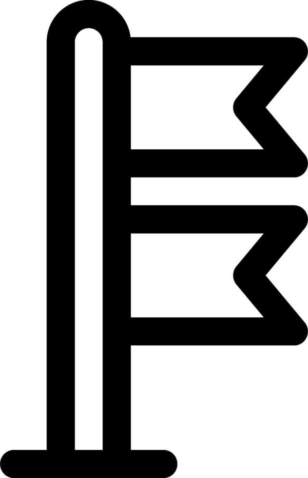 A black and white sign with three arrows vector