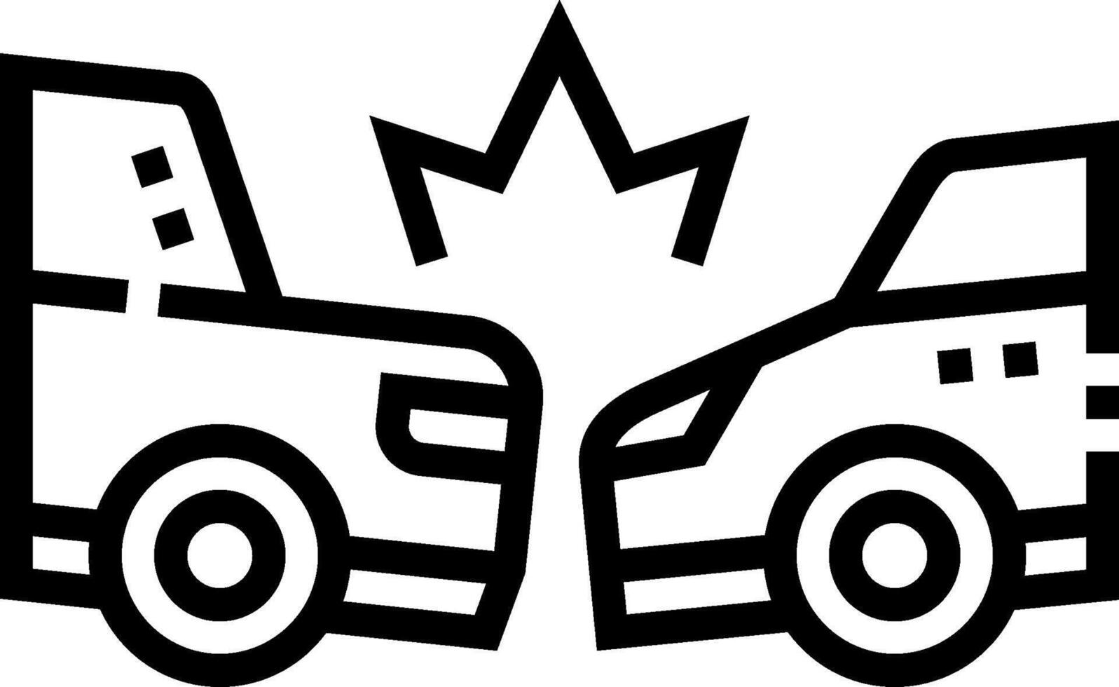 Two cars are fighting over a parking spot vector