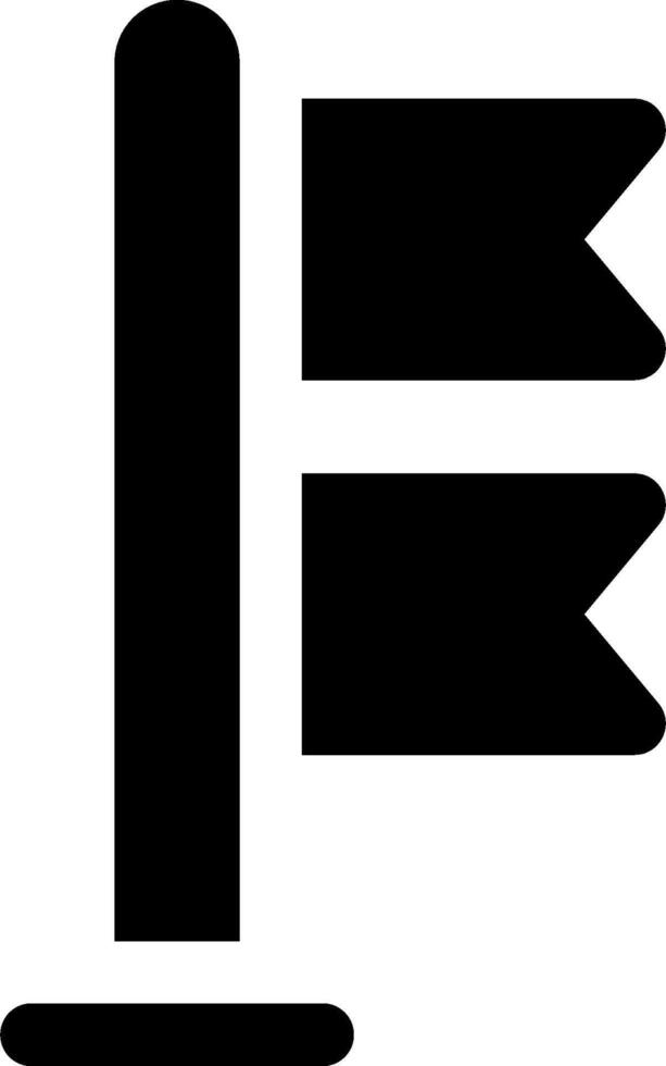 A black and white sign with three flags vector