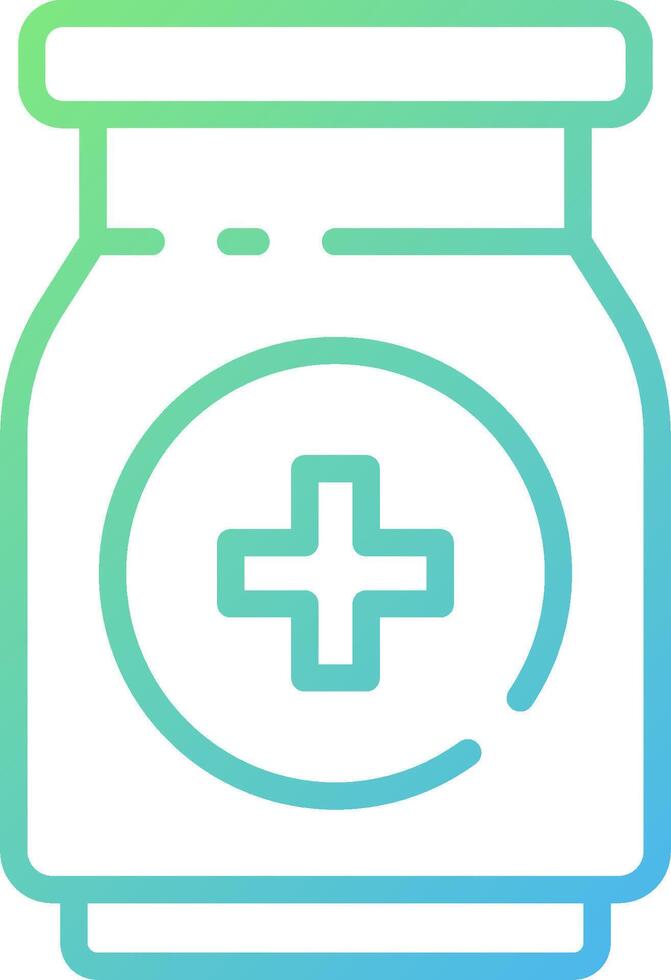 A jar with a cross on it vector