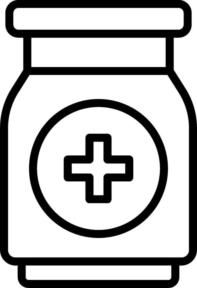 A jar with a cross on it and a white background vector