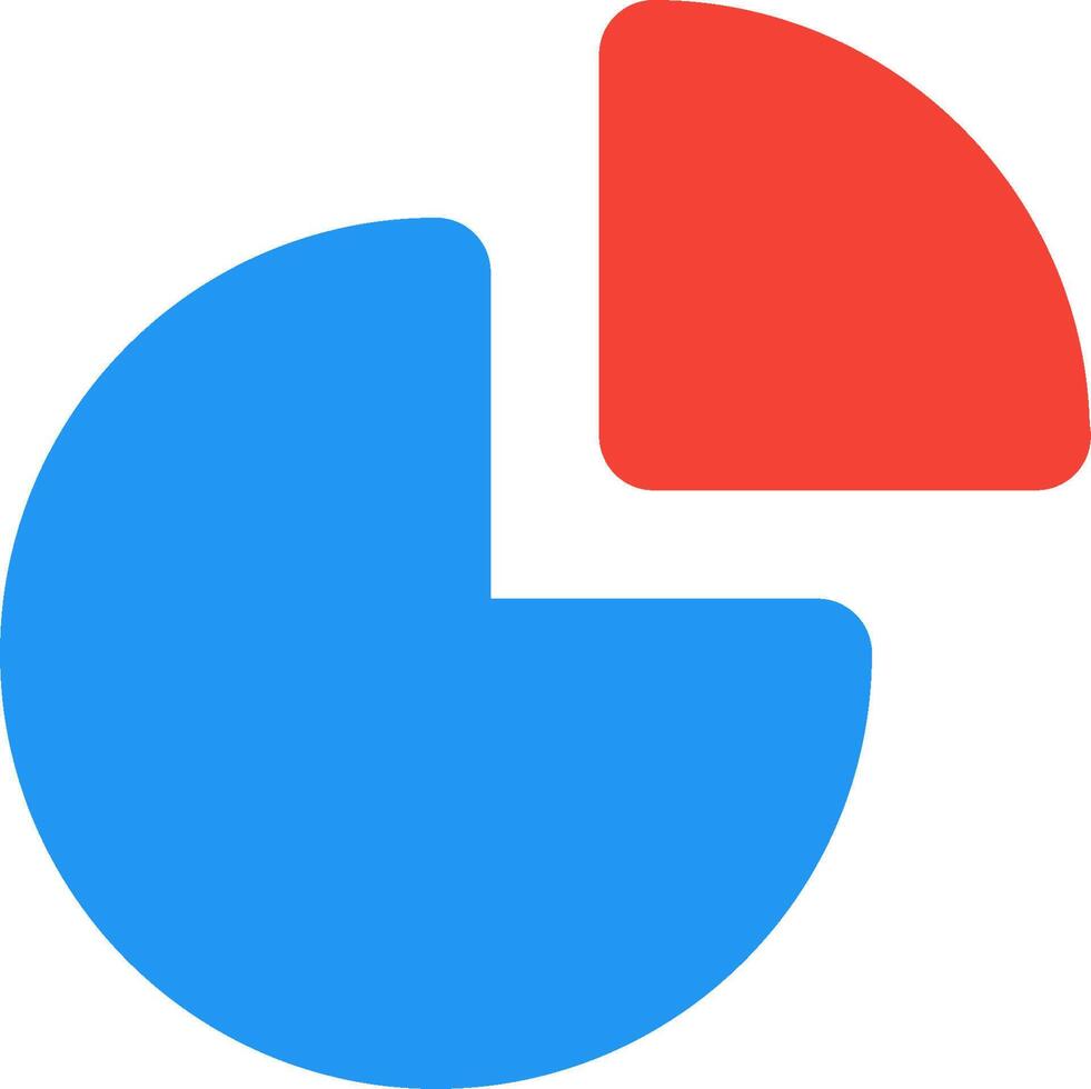 The logo for a website that shows a pie chart vector