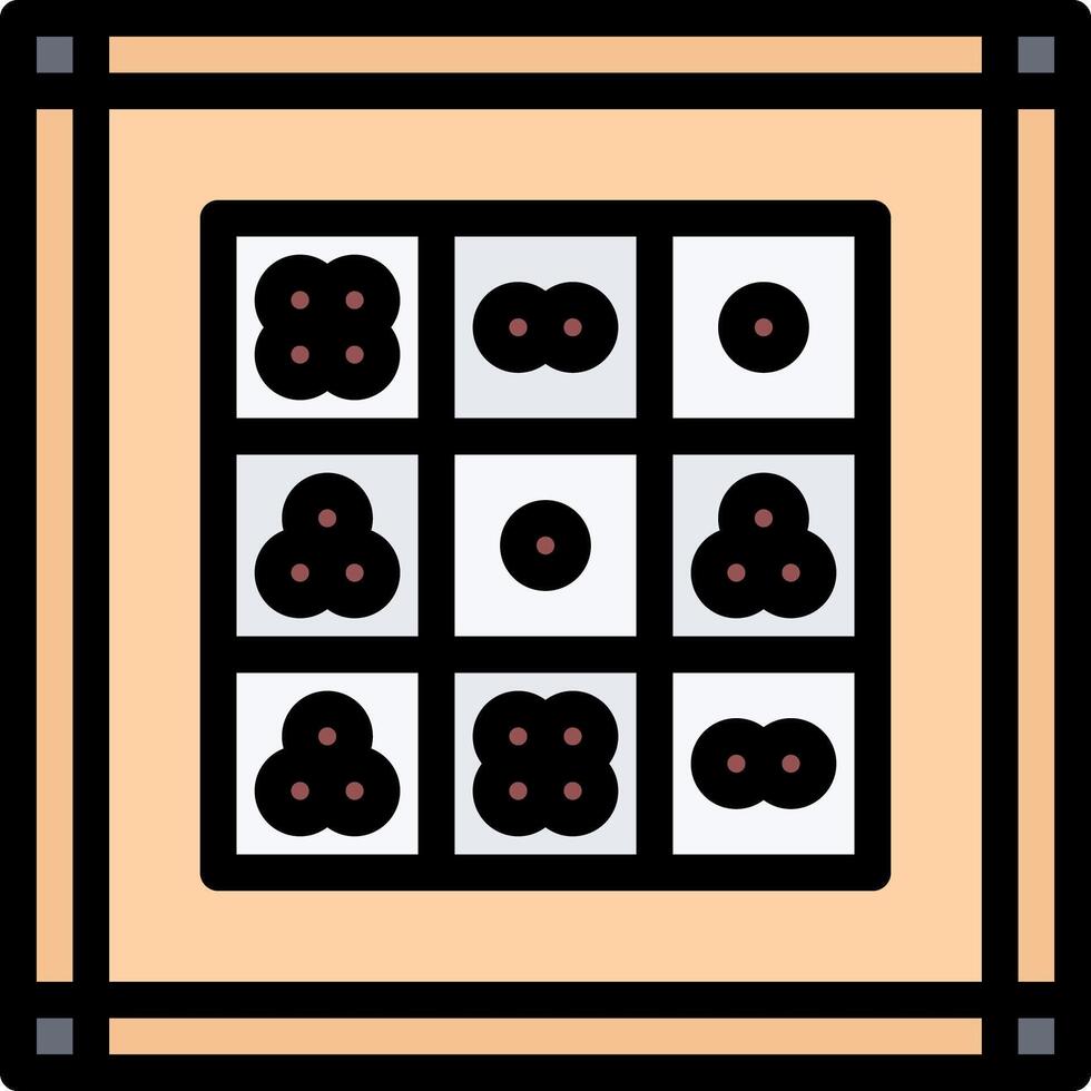 A square with four black and white dots vector